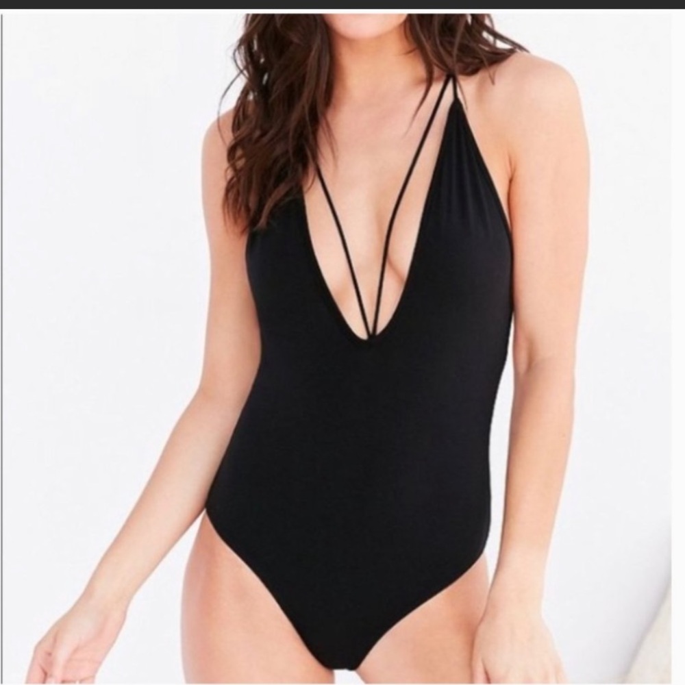 Straps Plunging Urban Outfitters Body Suit